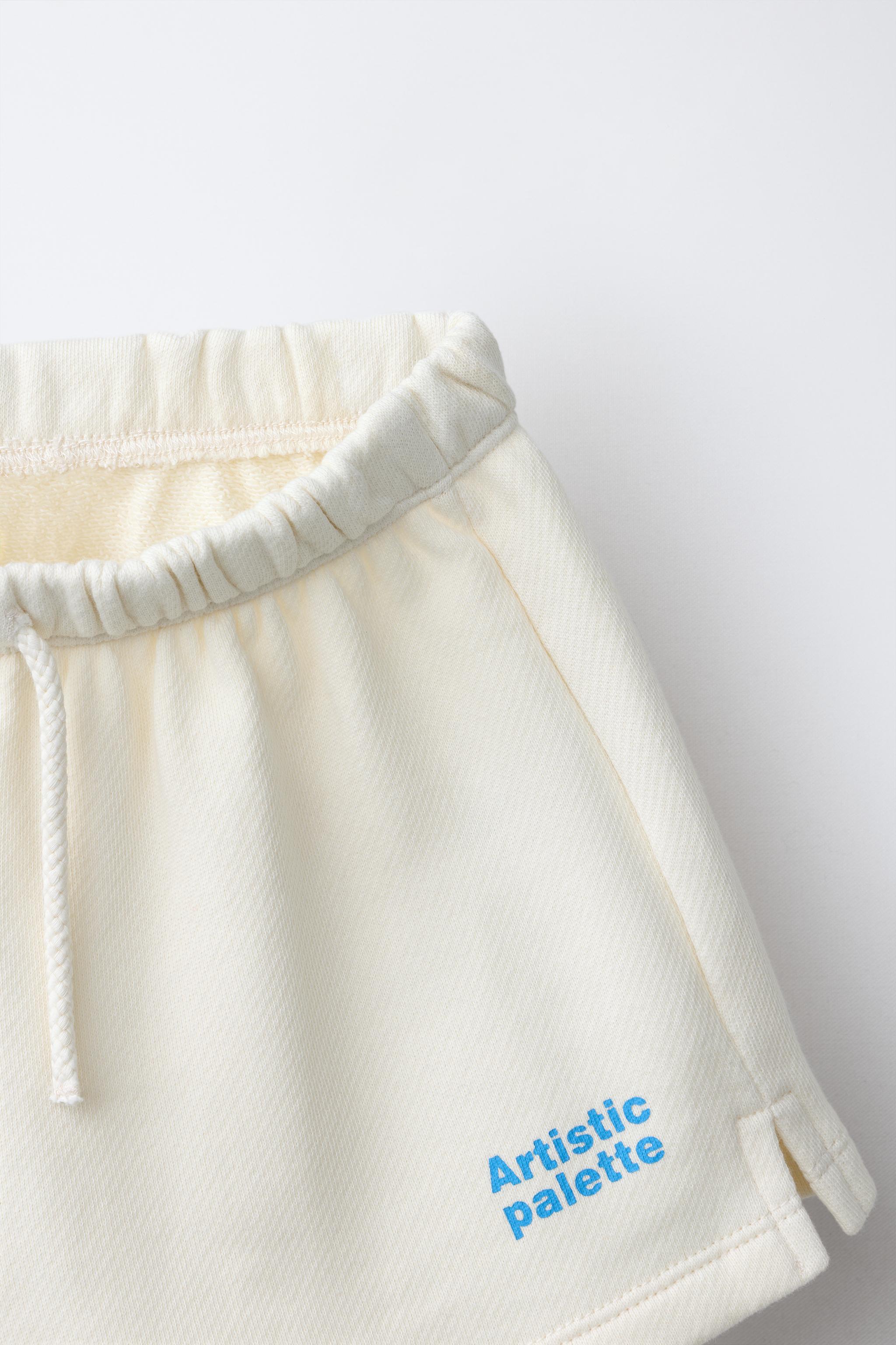 SWEATSHIRT AND BERMUDA SET WITH TEXT